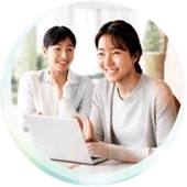 女性の相談風景